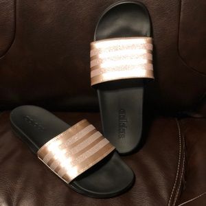 adidas women's adilette cloudfoam plus explorer slides